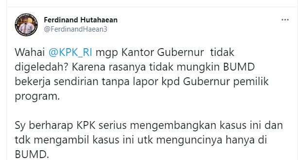 KPK Geledah 4 Lokasi Kasus Korupsi 3,3 Triliun Rumah Dp 0, FH: Napa Kantor Anies Gak?