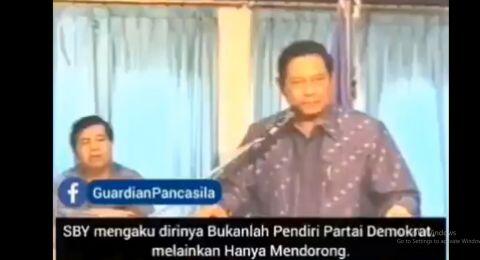 Beredar Video Lawas SBY Ngaku Belum di Dalam Saat Partai Demokrat Berdiri