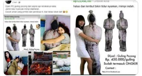 Viral, Dijual Bantal Pocong: Cocok untuk Jomblo dan Pendosa Biar Tobat