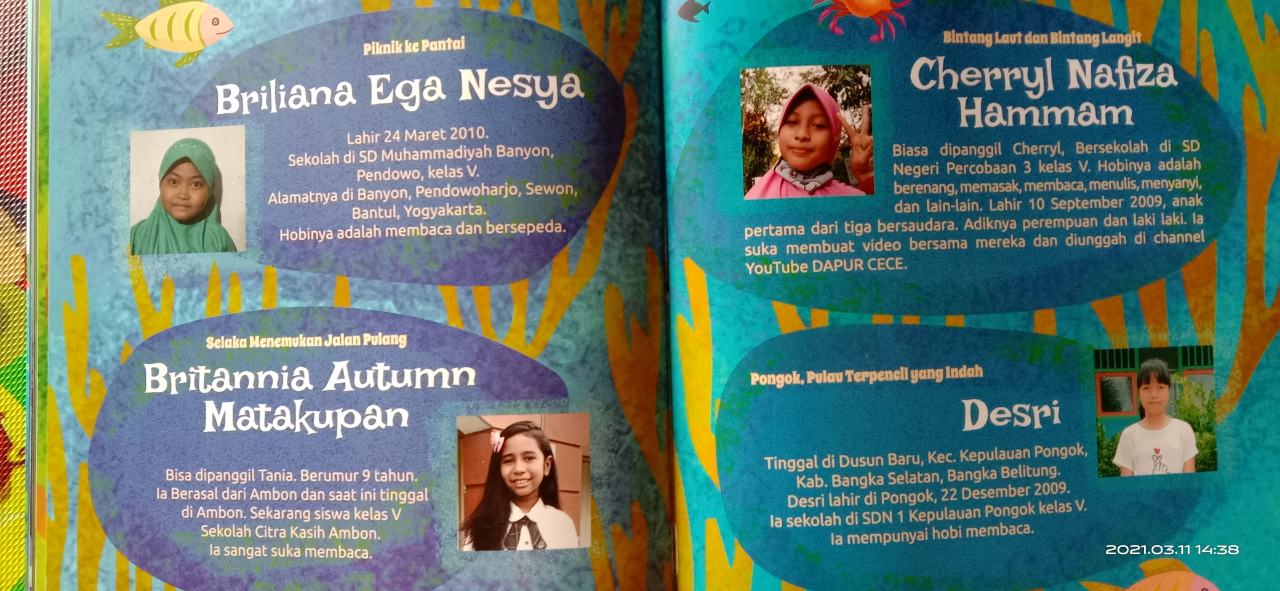 Review Buku: Kisah-kisah dari Bawah Laut Negeri Bahari Sebuah Karya Anak Kelas 5 SD