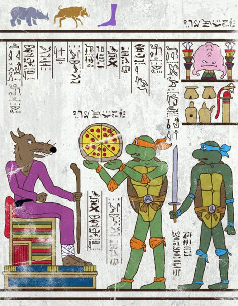 Keren, Ketika Super Hero Avengers dkk di Buat Dalam Illustrasi Hieroglif, Minat Beli?