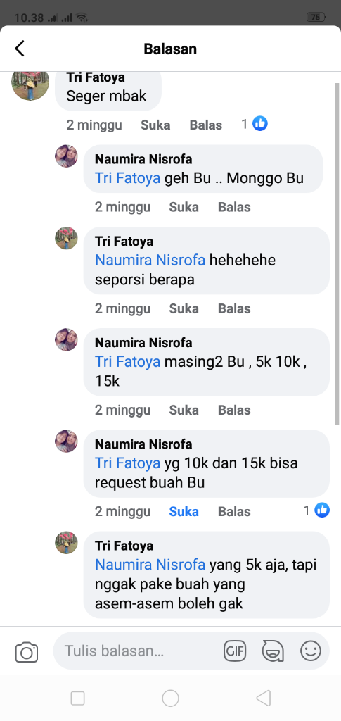 Beli Rujak Online, 5K Tinggal Lep, Murah Apa Murah Banget?