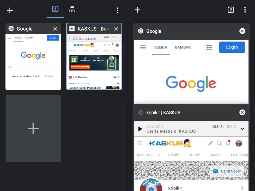 Cara Mematikan Fitur &quot;New Tab in Group&quot; di Browser Chrome Android Terbaru
