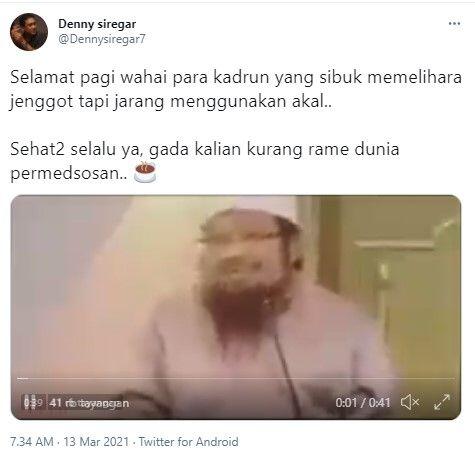 Ustaz Ini Sebut Pemerintah Sengaja Bentuk Buzzer untuk Hancurkan Islam