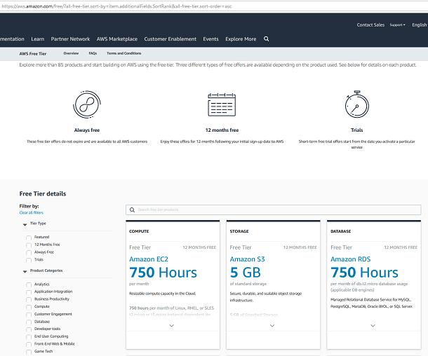 Fasilitas & Layanan Gratis Yang Tersedia Di AWS (Amazon Web Services) Fasilitas & Layanan Gratis Yang Tersedia Di AWS (Amazon Web Services)