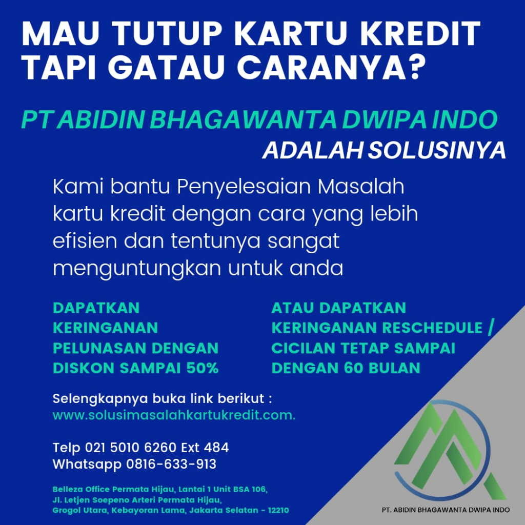 Jasa Penutupan Kartu Kredit