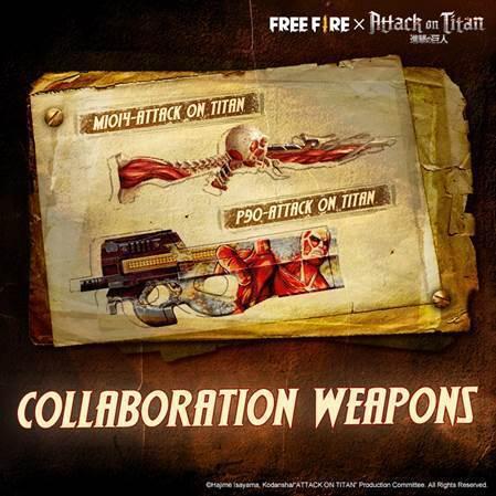 Kolaborasi Attack On Titan Bersama Free Fire! Apa Jadinya Nih?