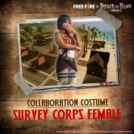 Kolaborasi Attack On Titan Bersama Free Fire! Apa Jadinya Nih?