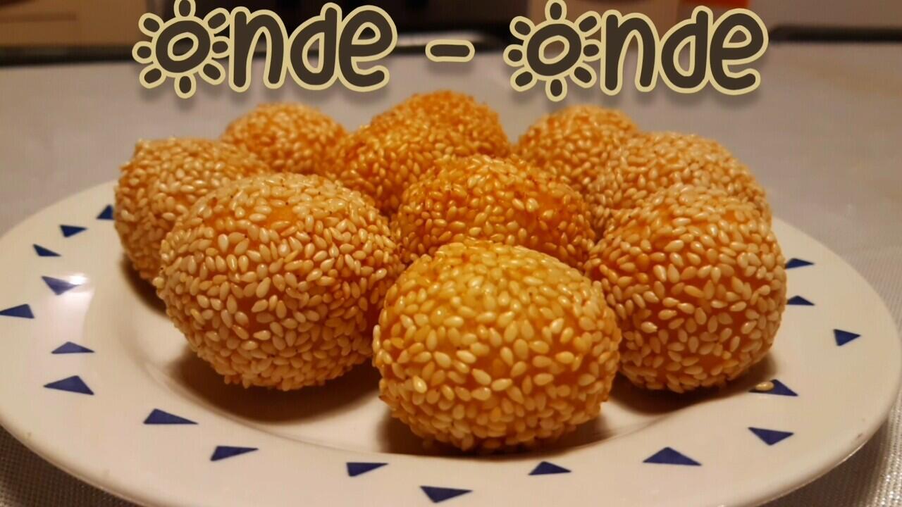 RESEP MUDAH ONDE ONDE ISI KACANG HIJAU DAN NUTELLA