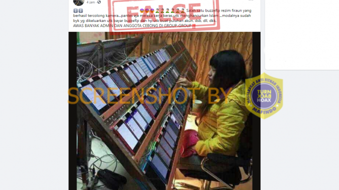 Seorang BuzzerRp Tertangkap Kamera