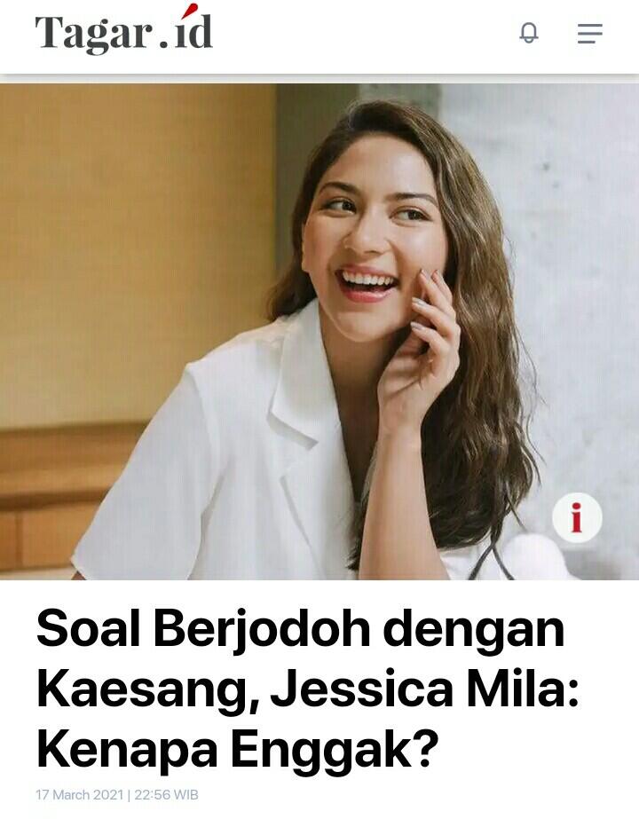 Soal Berjodoh dengan Kaesang, Jessica Mila: Kenapa Enggak?