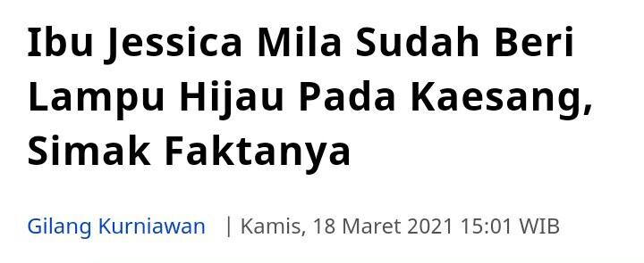 Soal Berjodoh dengan Kaesang, Jessica Mila: Kenapa Enggak?