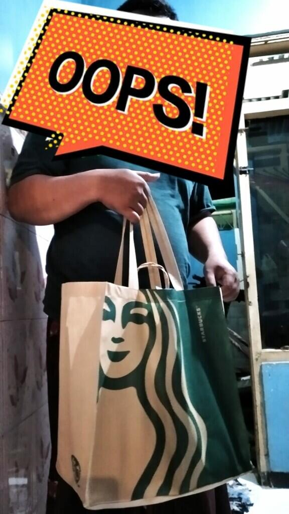 Reusable Bag Starbucks Murmer, Cuman IDR 7,5k Doank