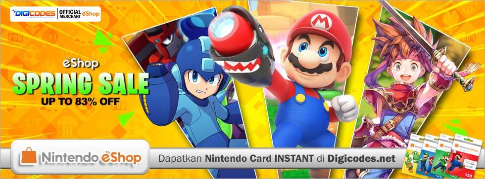 SERBU NINTENDO ESHOP SPRING SALE UP TO 83% OFF - Maret 2021
