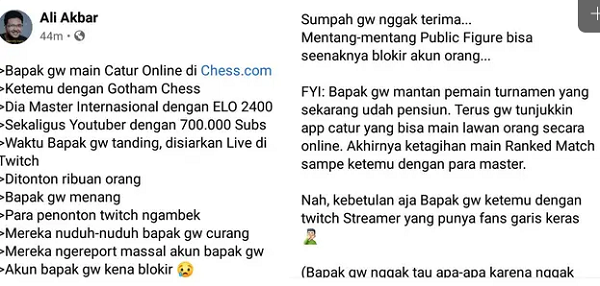 Ini Daftar Sederetan Pecatur Indonesia Yang Berkali-kali Mengalahkan GothamSchess