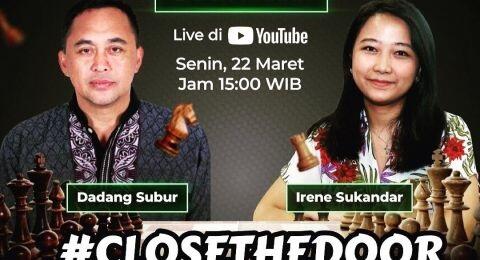 1 Jam Menjelang Duel Catur Antara Dewa Kipas Vs GM Irene Sukandar