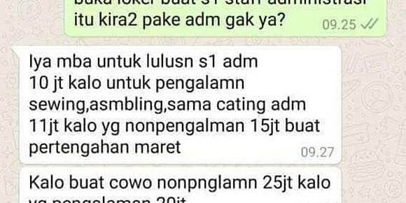 Cara Antisipasi Hoaks Lowongan Kerja Lewat Whatsapp/SMS