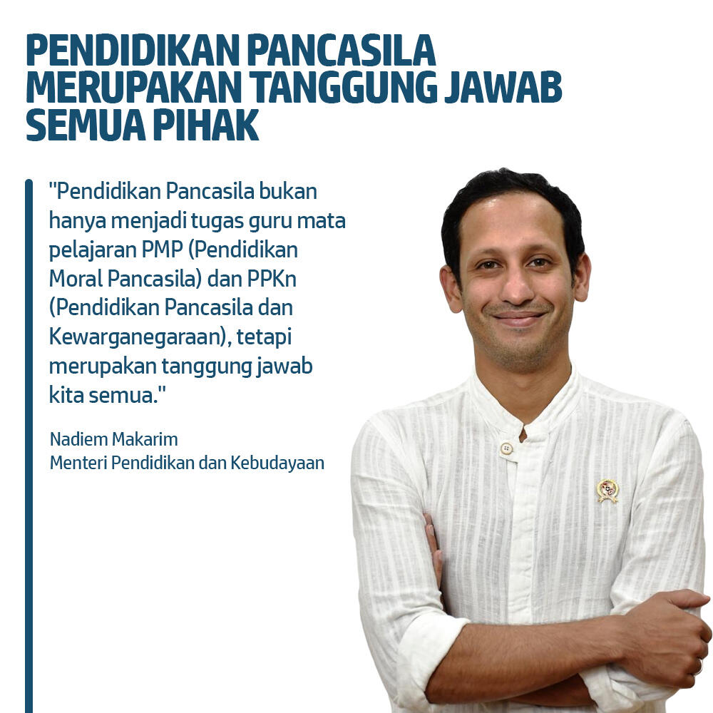 Mendikbud Ingin Pendidikan Pancasila Lebih dari Sekadar Hafalan