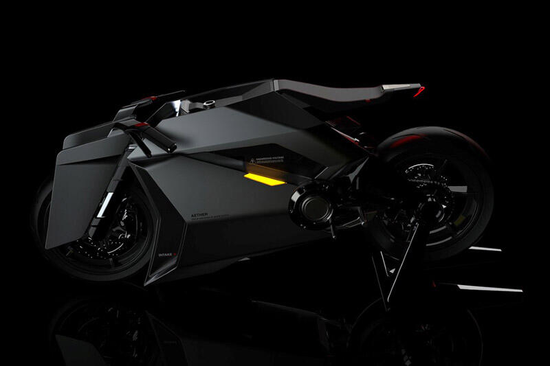 Konsep Motor Listrik Garapan Aether Punya Fitur Wireless Charging