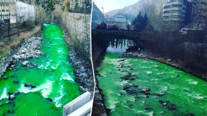 Fenomena 4 Sungai Ini Berubah Warna, Yang Terakhir Berubah Dalam Semalam !!!