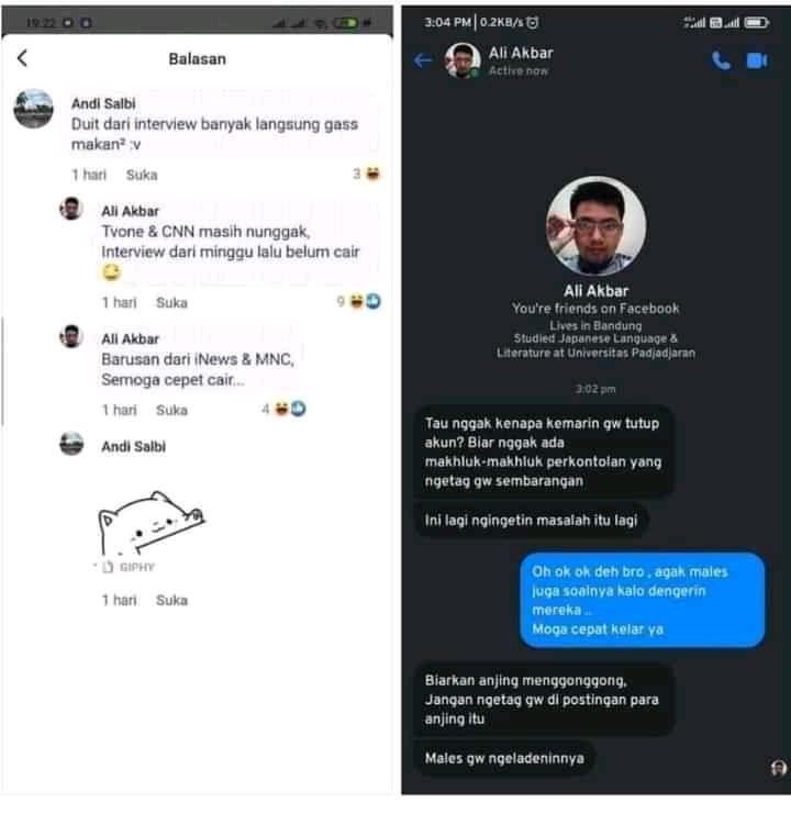 Respons Ali Akbar Anak Dewa Kipas Usai Digempur Netizen Indonesia