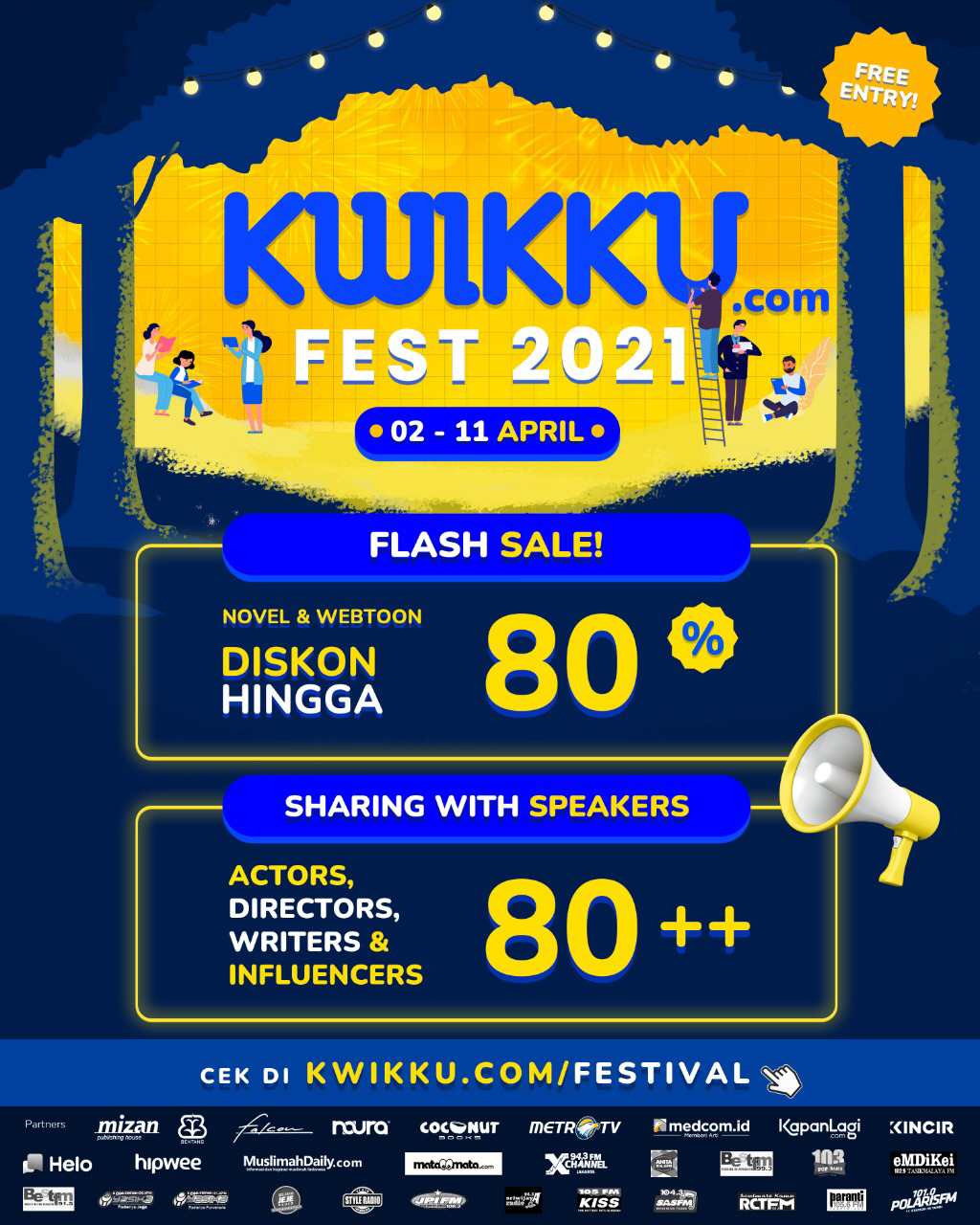 Kwikku Fest 2021 Hadirkan Beragam Acara Hingga Lebih Dari 80 Narasumber
