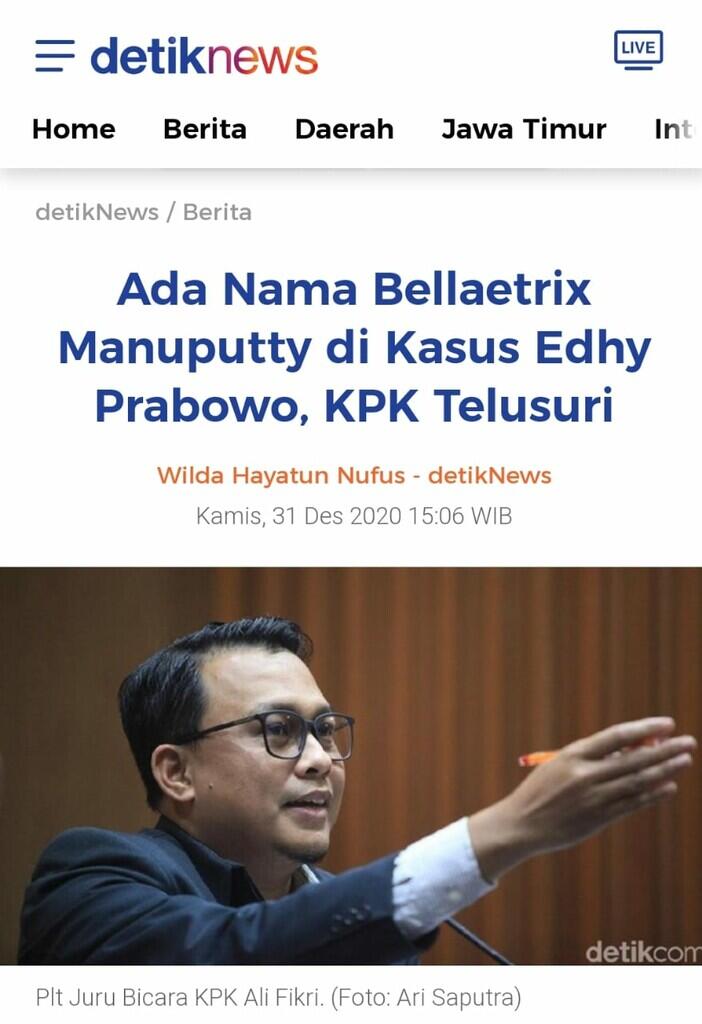 PERTAMA KALINYA! BELLAETRIX MANUPUTTY ANGKAT SUARA SOAL KASUS KORUPSI EDHY PRABOWO!