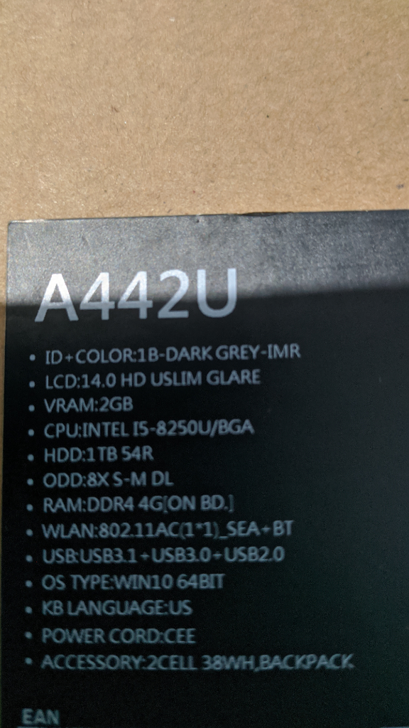 &#91;TOLONG GAN&#93; Masalah Laptop Asus A442U