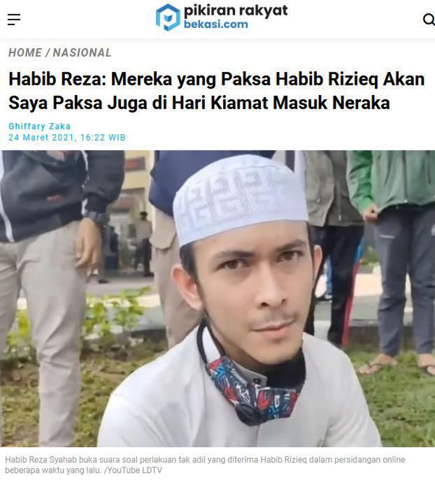 Habib Reza Ancam Seret Jaksa ke Neraka 