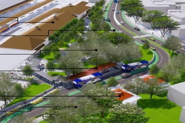 Anies Lengkapi Penataan Integrasi Stasiun Manggarai dengan Taman dan Kios