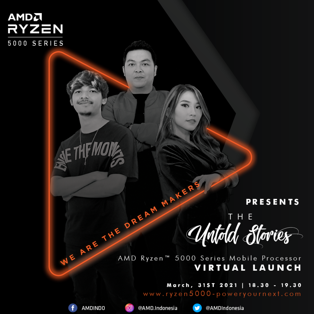Ikut Launching AMD Ryzen™ 5000 Series Mobile Processors Yuk Gan!