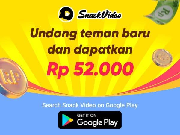 Cara Memasukan Kode Undangan di Aplikasi Snack Video