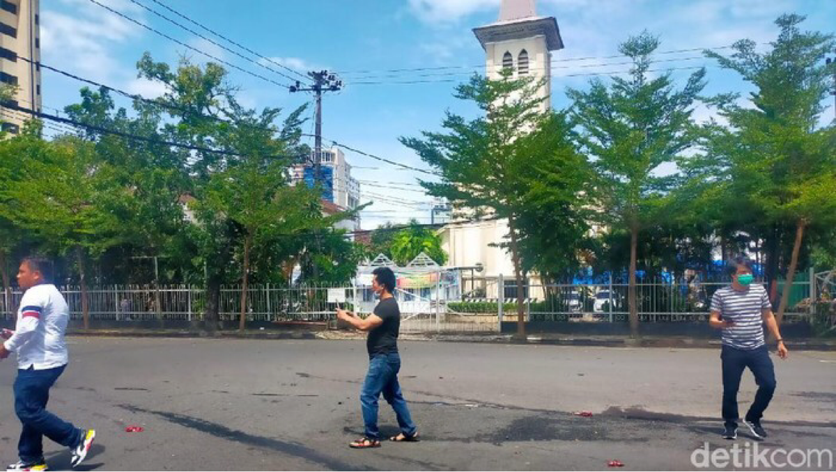 Saksi Cerita Ledakan di Depan Gereja Katedral Makassar: Besar Sekali! 