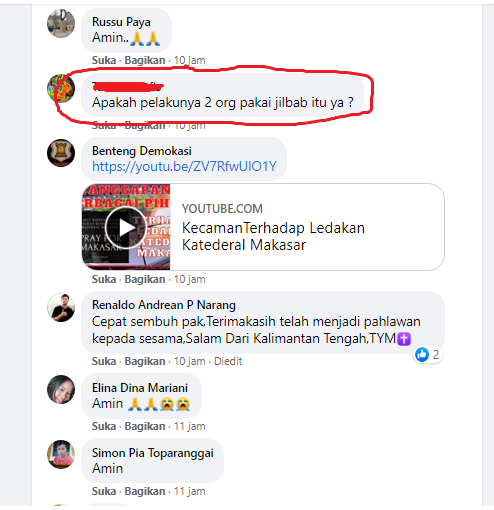 Biadab! Bom Bunuh Diri di Katedral Makasar, Banyak Netizen Yang Menyalahkan Islam