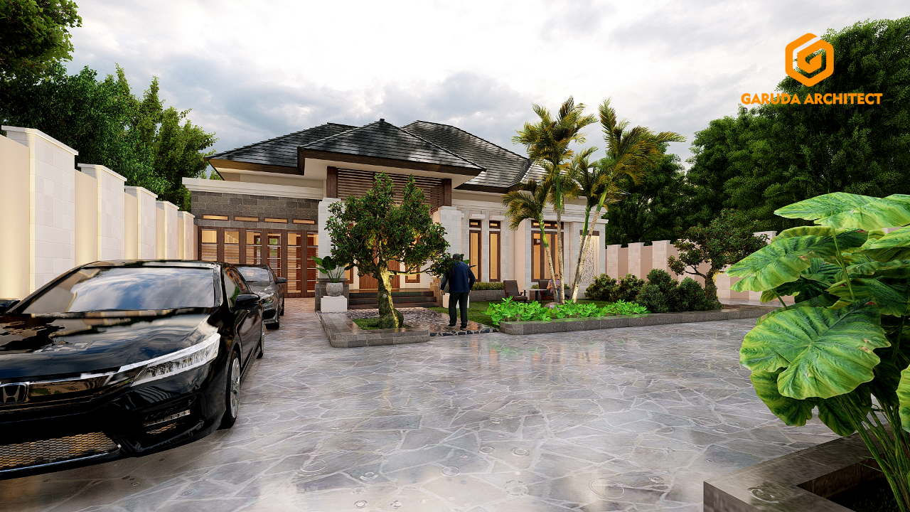 Desain Rumah 1 lantai Konsep Classic