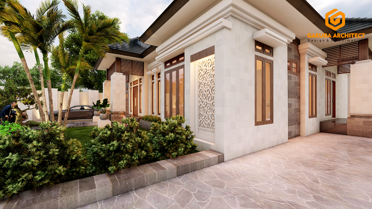 Desain Rumah 1 lantai Konsep Classic