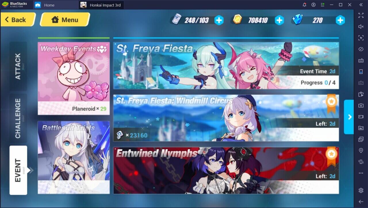 Tips main Honkai Impact 3 biar cepet naik sampe level 60