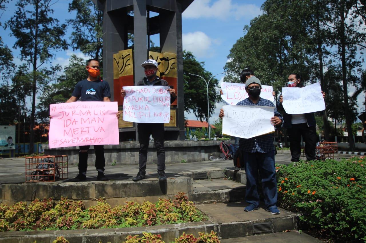 Bentuk Solidaritas, Aksi Bakar Diri Jurnalis Kota Tangerang