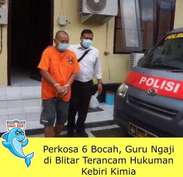 Perkosa 6 Anak di Bawah Umur, Begini Nasib Guru Ngaji di Blitar

