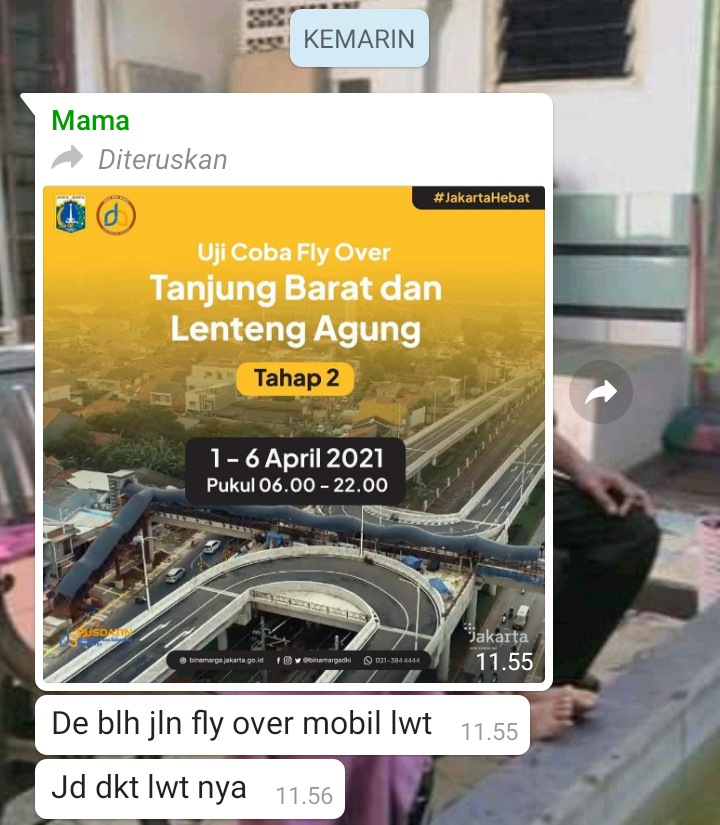 Menguji Coba Fly Over Tanjung Barat-Lenteng Agung, Jakarta Sepi Bisa Berselfie!