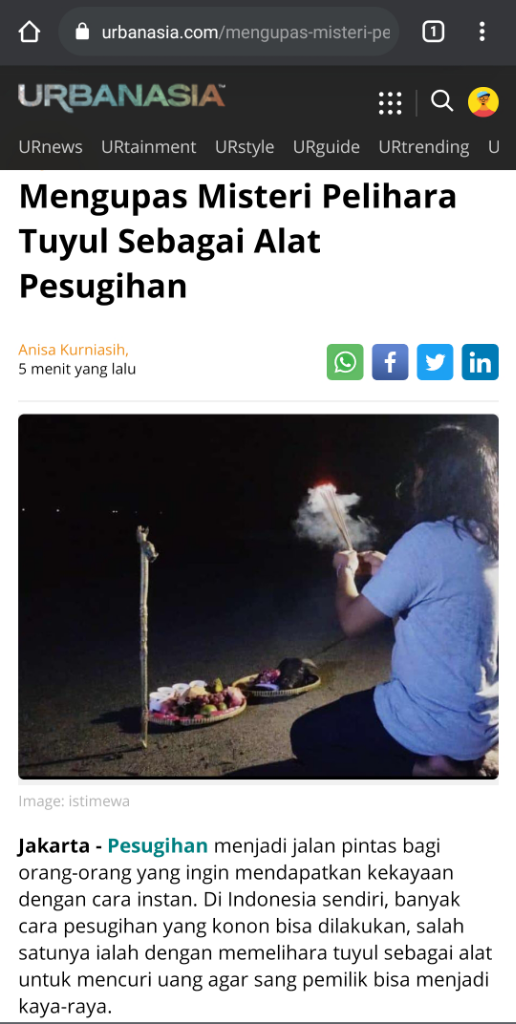 KI GENI SEKETI MENGUPAS TENTANG PESUGIHAN TUYUL
