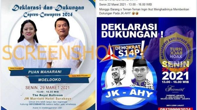 Demokrat Keluarkan Paket Pilpres Duet Puan-Moeldoko dan JK-AHY