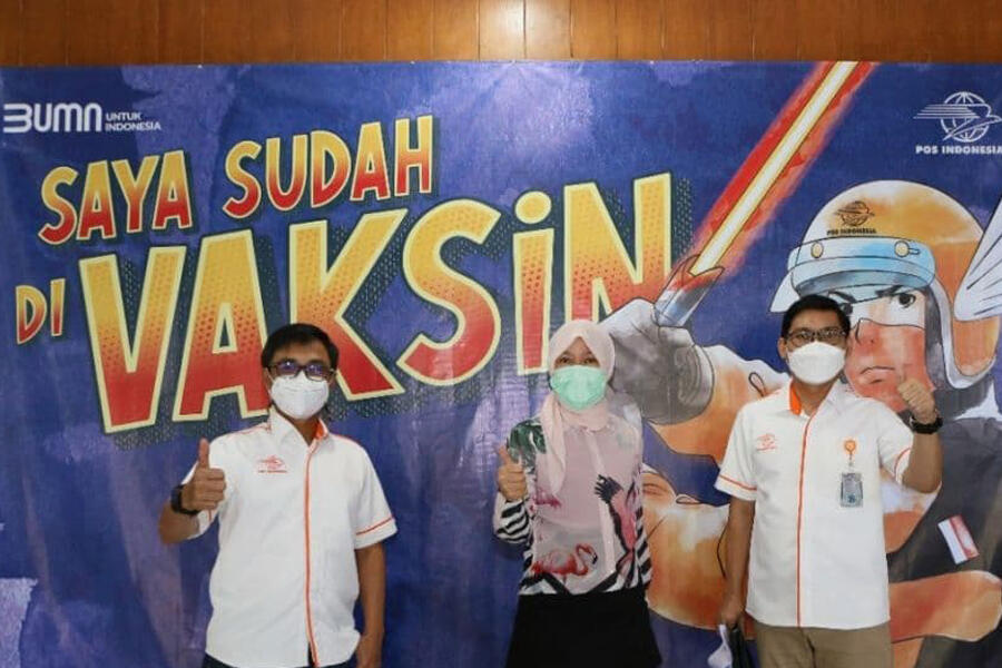 12.000 Karyawan Pos Indonesia Menerima Vaksinasi Covid-19
