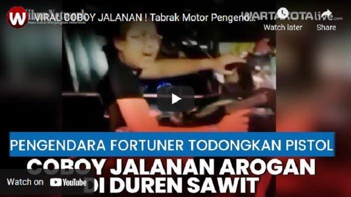Ngeri!! Aksi Koboy, Udah Nabrak Orang, Disuruh Minggir Malah Ngacungin Pistol