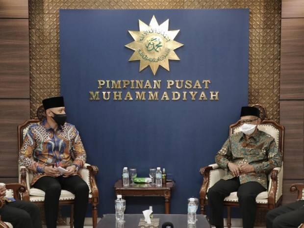 Silaturahmi dengan Ketum PP Muhammadiyah, AHY Diskusikan Empat Hal