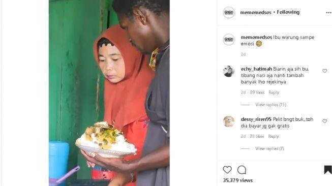 Ambil Nasi di Warung sampai Menggunung, Pria Ini Bikin Penjual Emosi