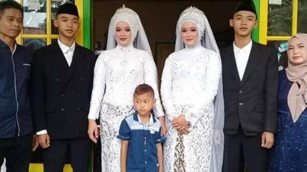 Kembar Identik Menikah dengan Kembar Identik, Salah Satunya dari Indonesia