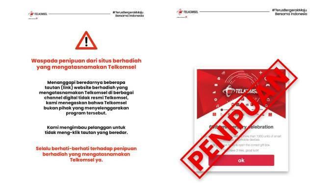 Hoaks Telkomsel Bagikan Hadiah Ultah Ke 60, Faktanya!!