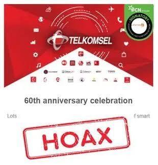 Hoaks Telkomsel Bagikan Hadiah Ultah Ke 60, Faktanya!!