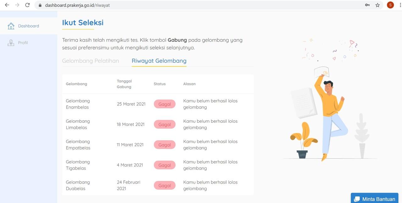 Katanya Kartu Prakerja Gelombang 17 Akan Dibuka Pertangahan Tahun 2021? Hoax Gan!